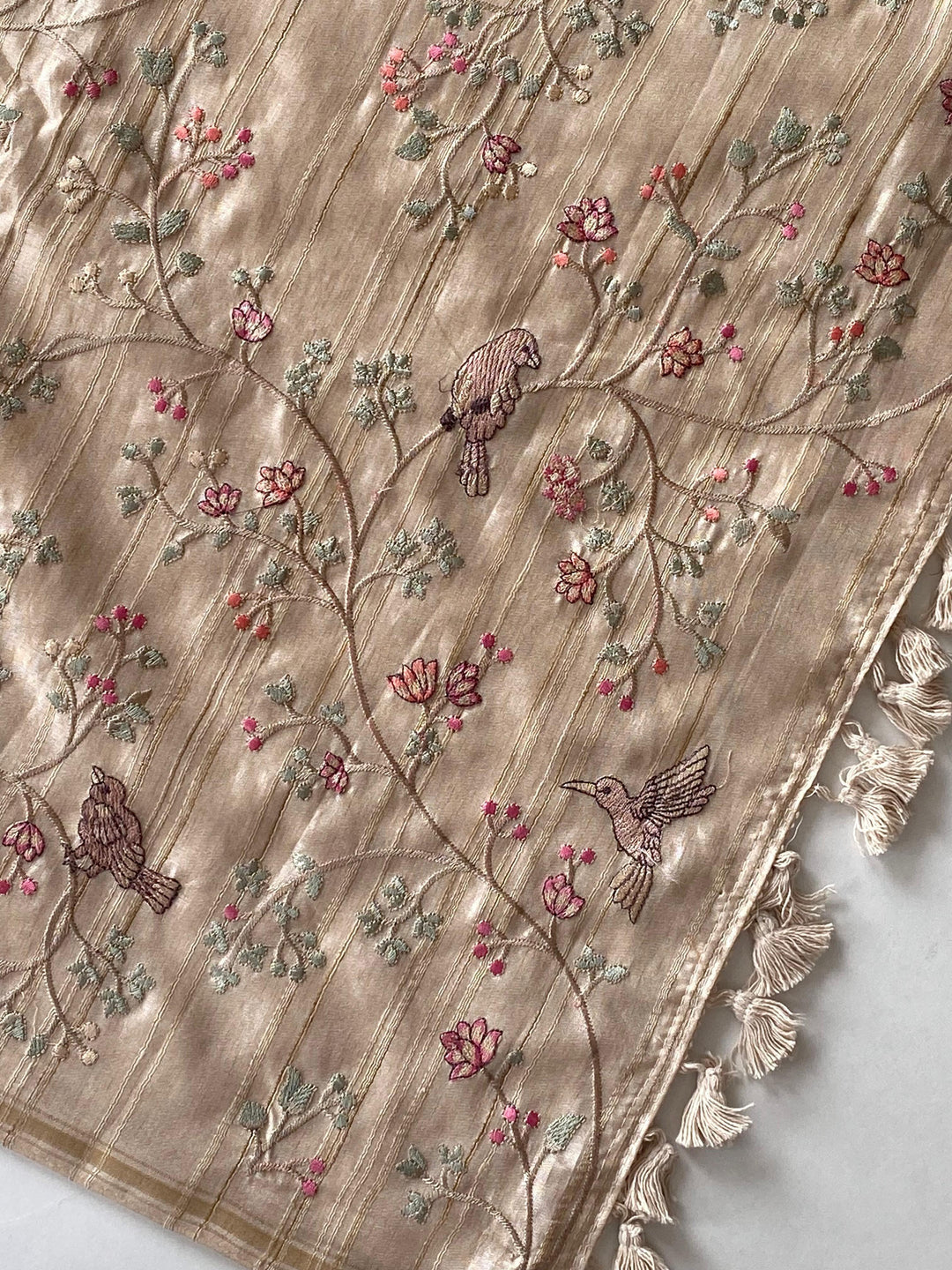 TantuTales Tussar Silk Saree