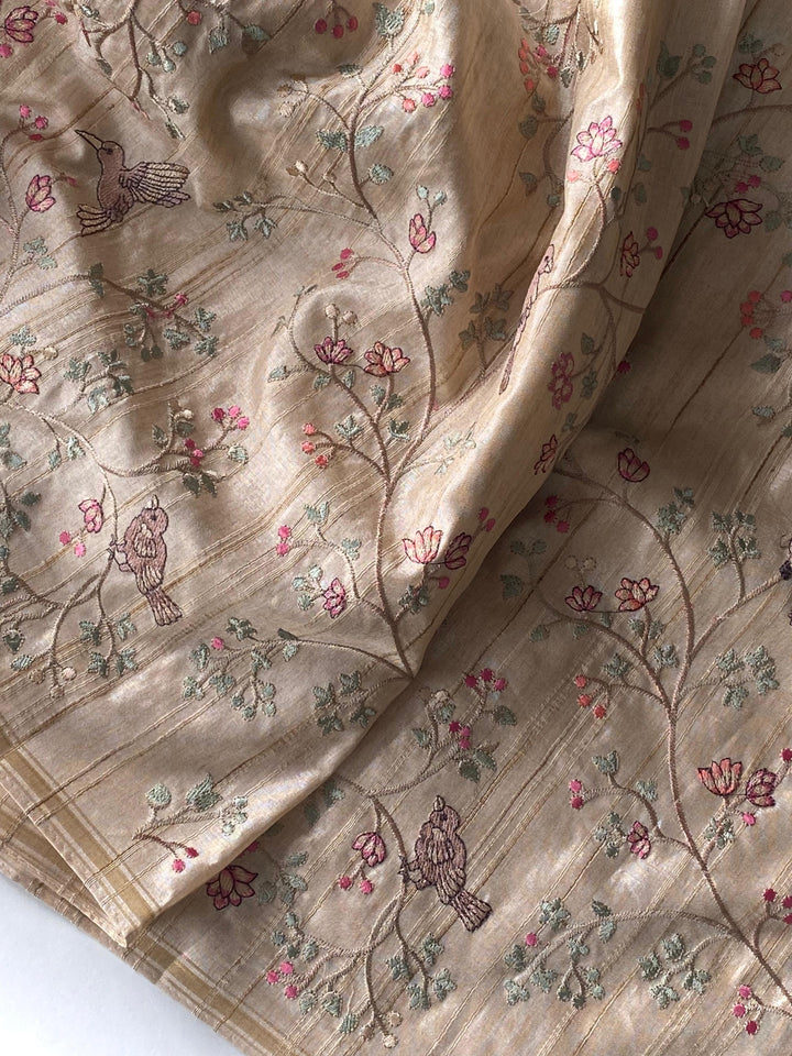 TantuTales Tussar Silk Saree