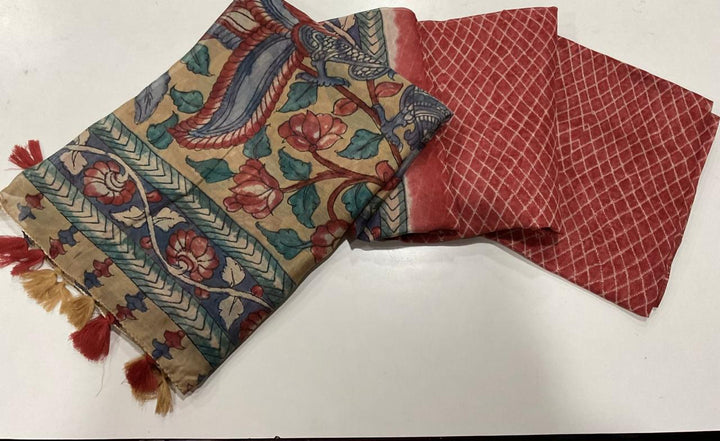 Picture Story Fancy Linen Saree