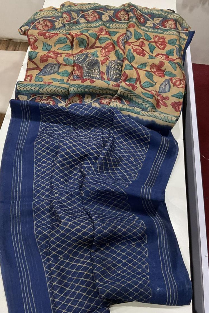 Picture Story Fancy Linen Saree