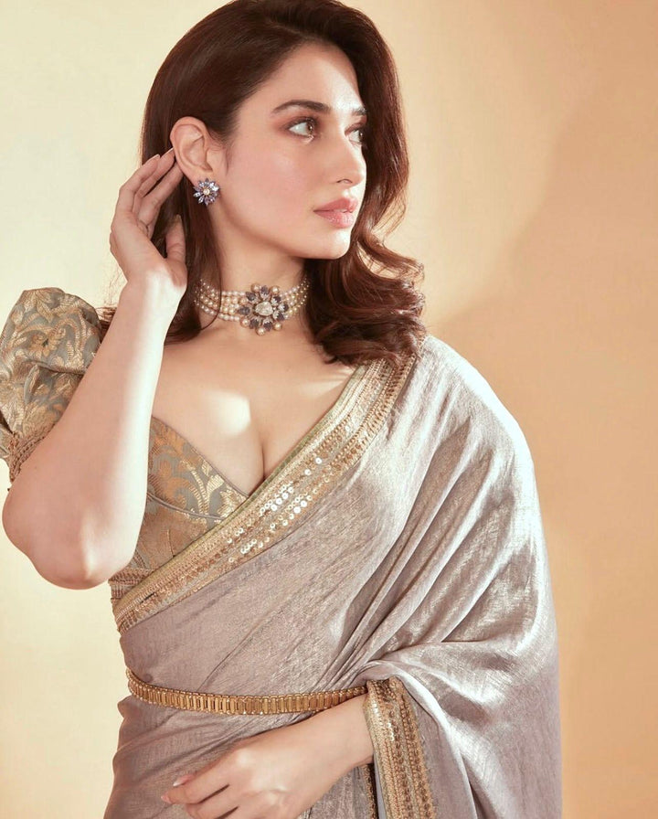 Tamannaah Bhatia Inspired Fancy Chiffon Saree