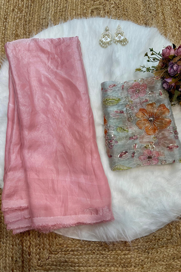 Sitara Swirl Fancy Silk Saree
