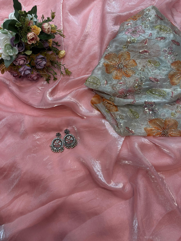 Sitara Swirl Fancy Silk Saree
