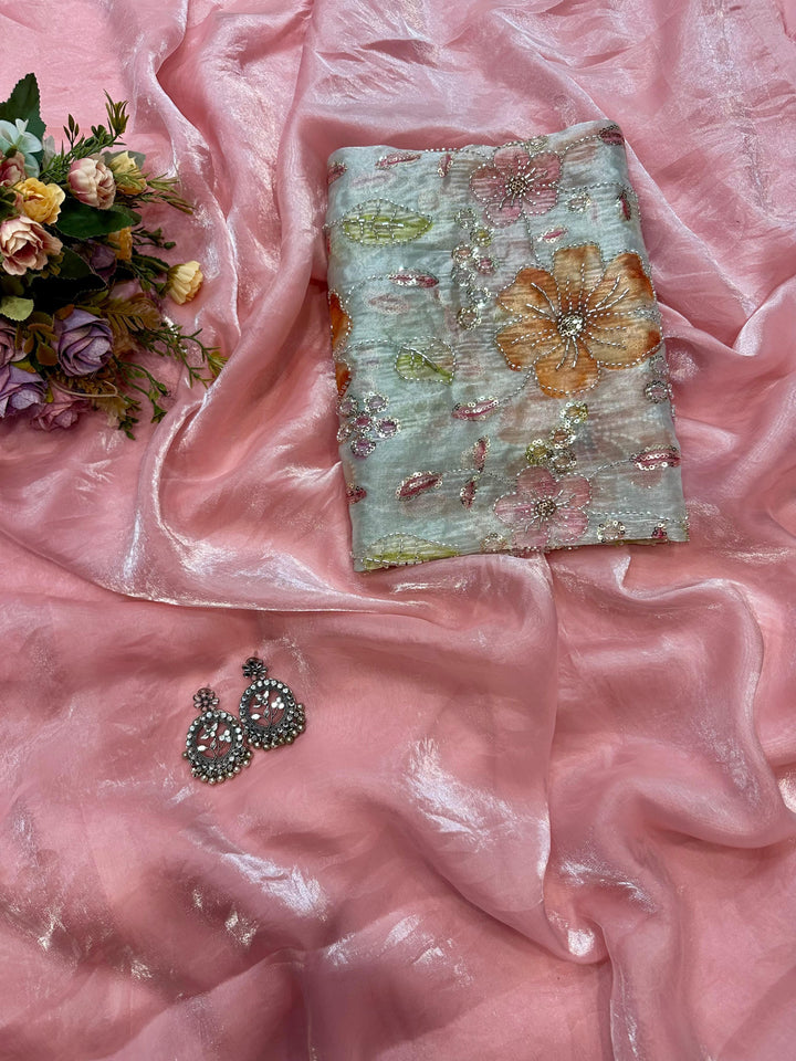 Sitara Swirl Fancy Silk Saree