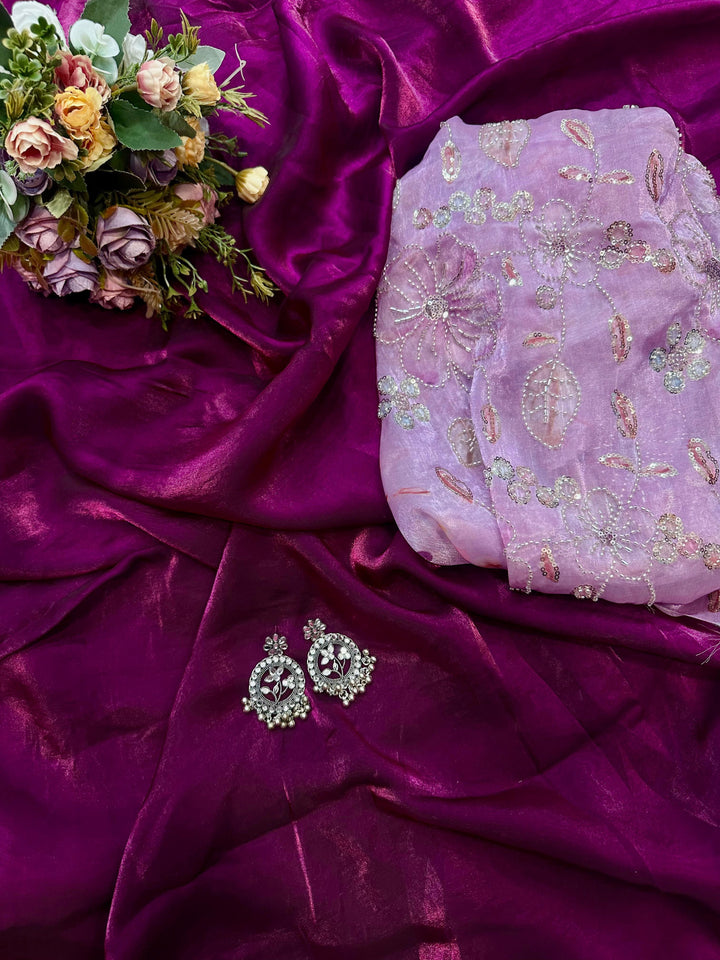 Sitara Swirl Fancy Silk Saree