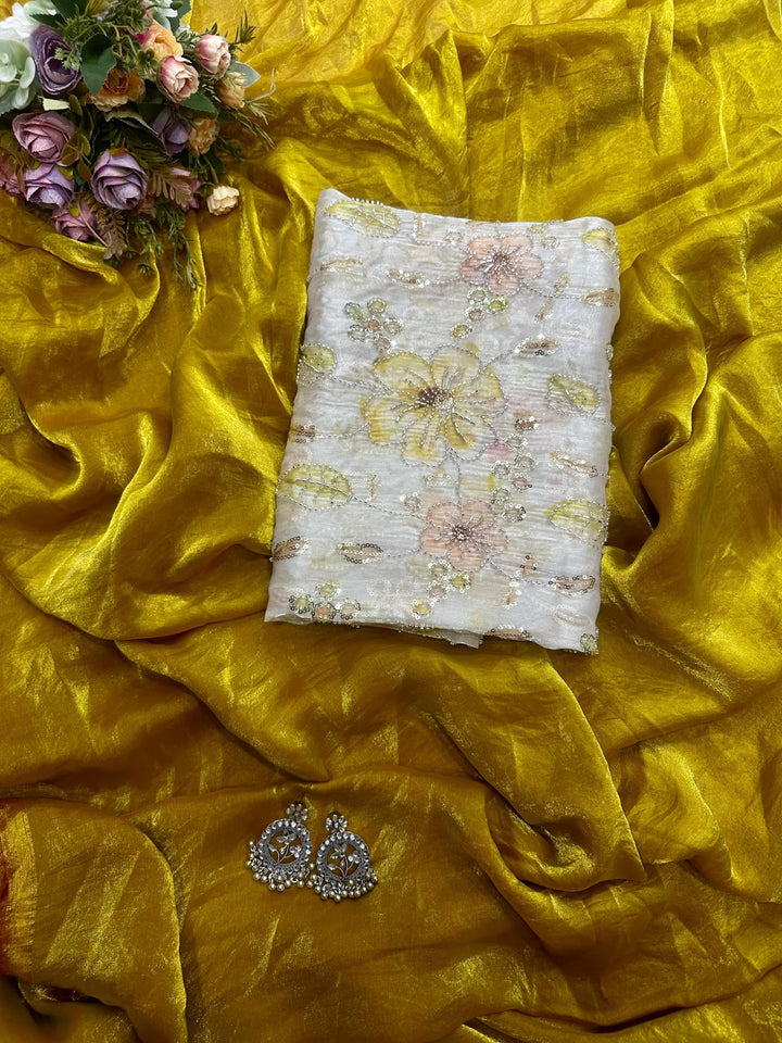 Sitara Swirl Fancy Silk Saree