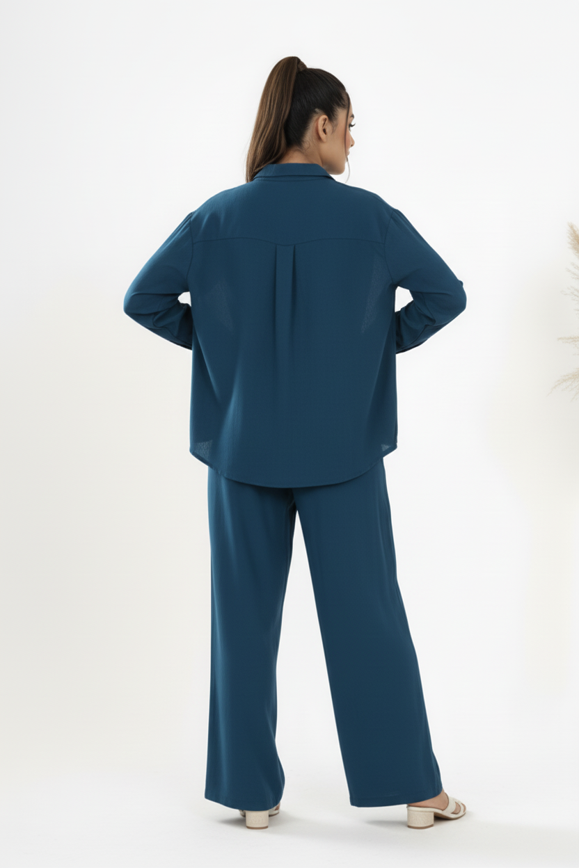 Mood Mingle Cotton Coord Set[ Top , Shirt , Pant]