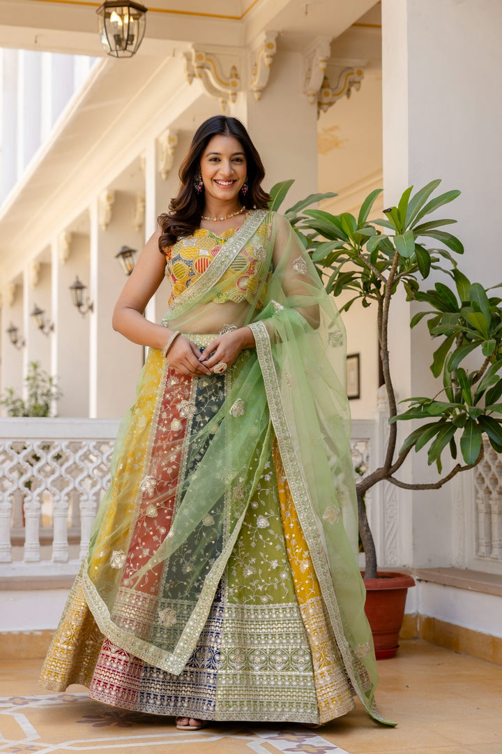Mehrunisa Georgette Lehenga