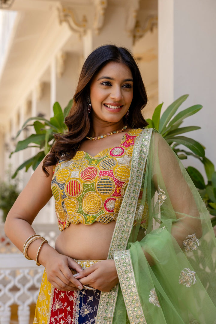 Mehrunisa Georgette Lehenga