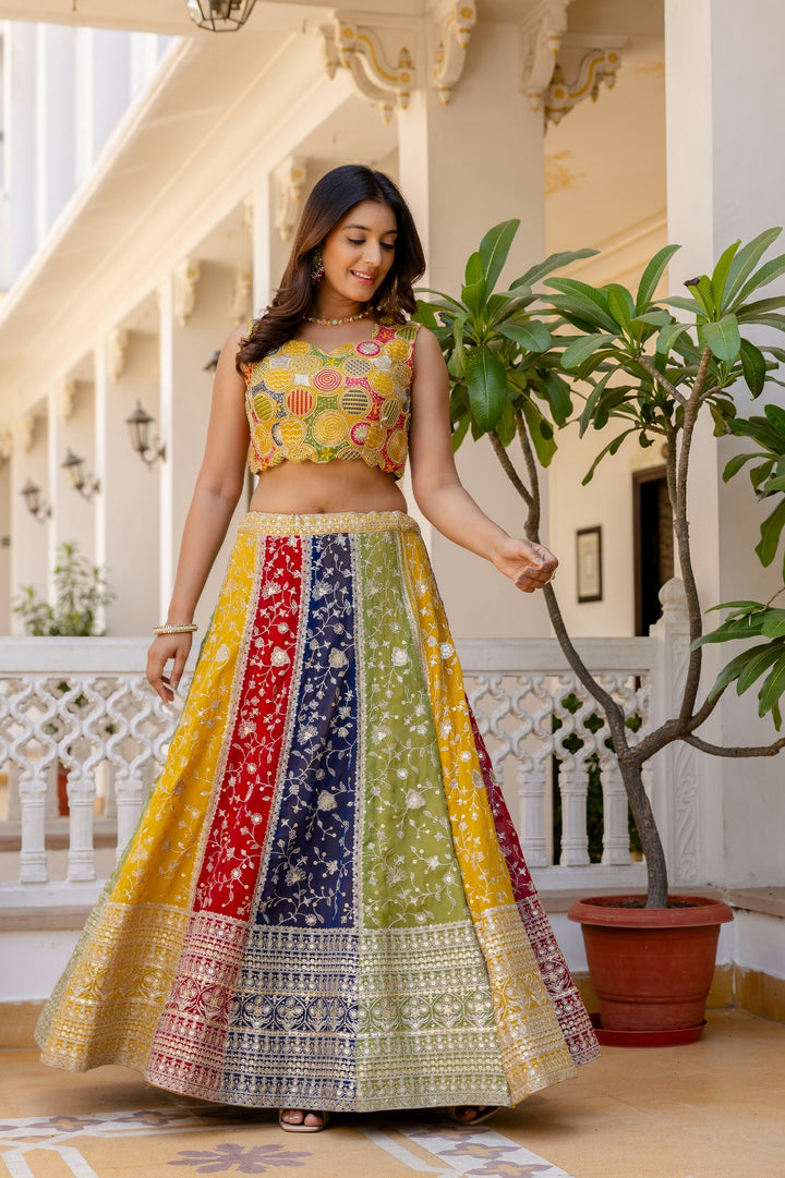 Mehrunisa Georgette Lehenga