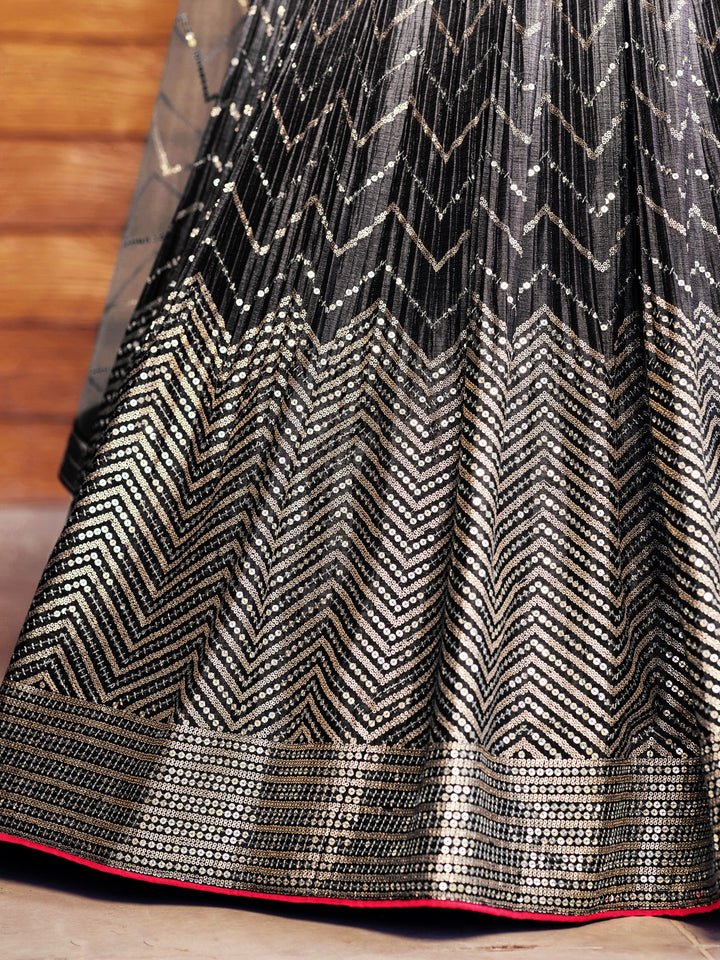 Shade Of The Stars Fancy Silk Lehenga