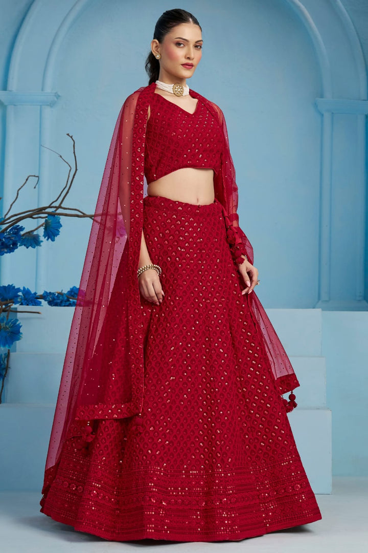 Ishq-e-Aangan Georgette Lehenga