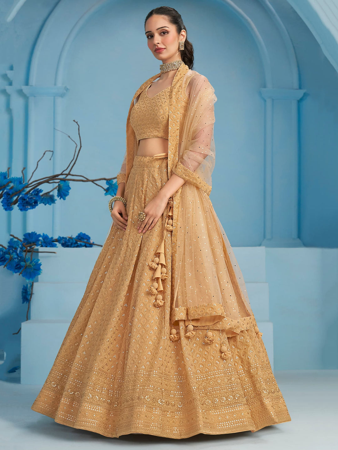 Ishq-e-Aangan Georgette Lehenga