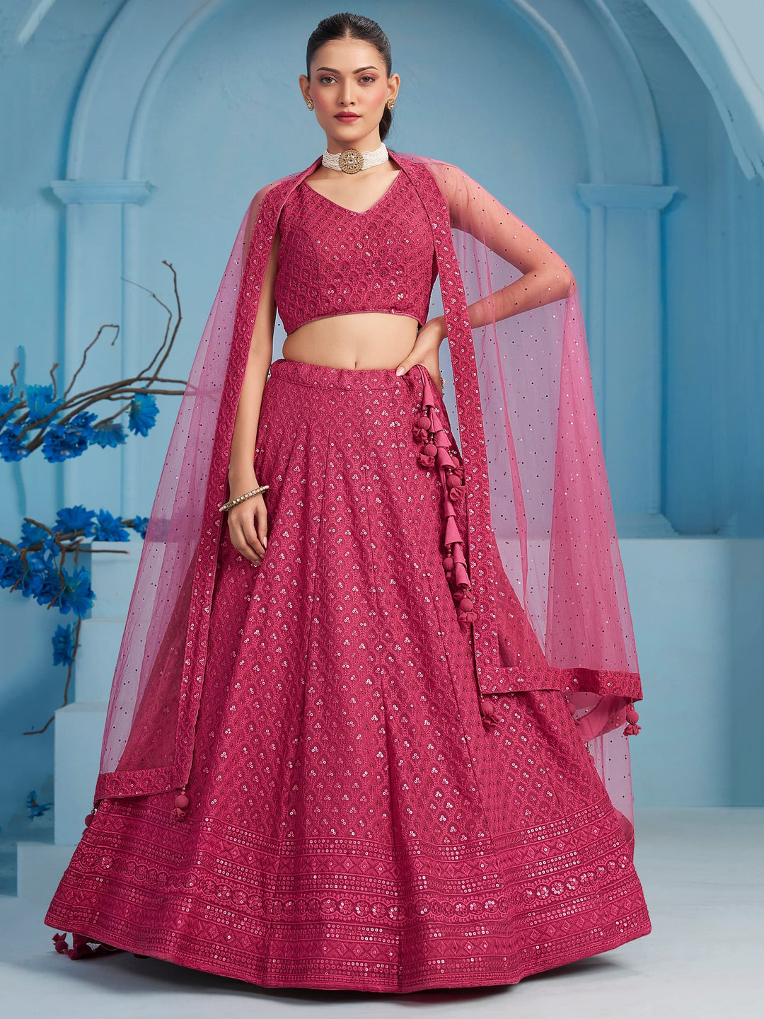 Ishq-e-Aangan Georgette Lehenga