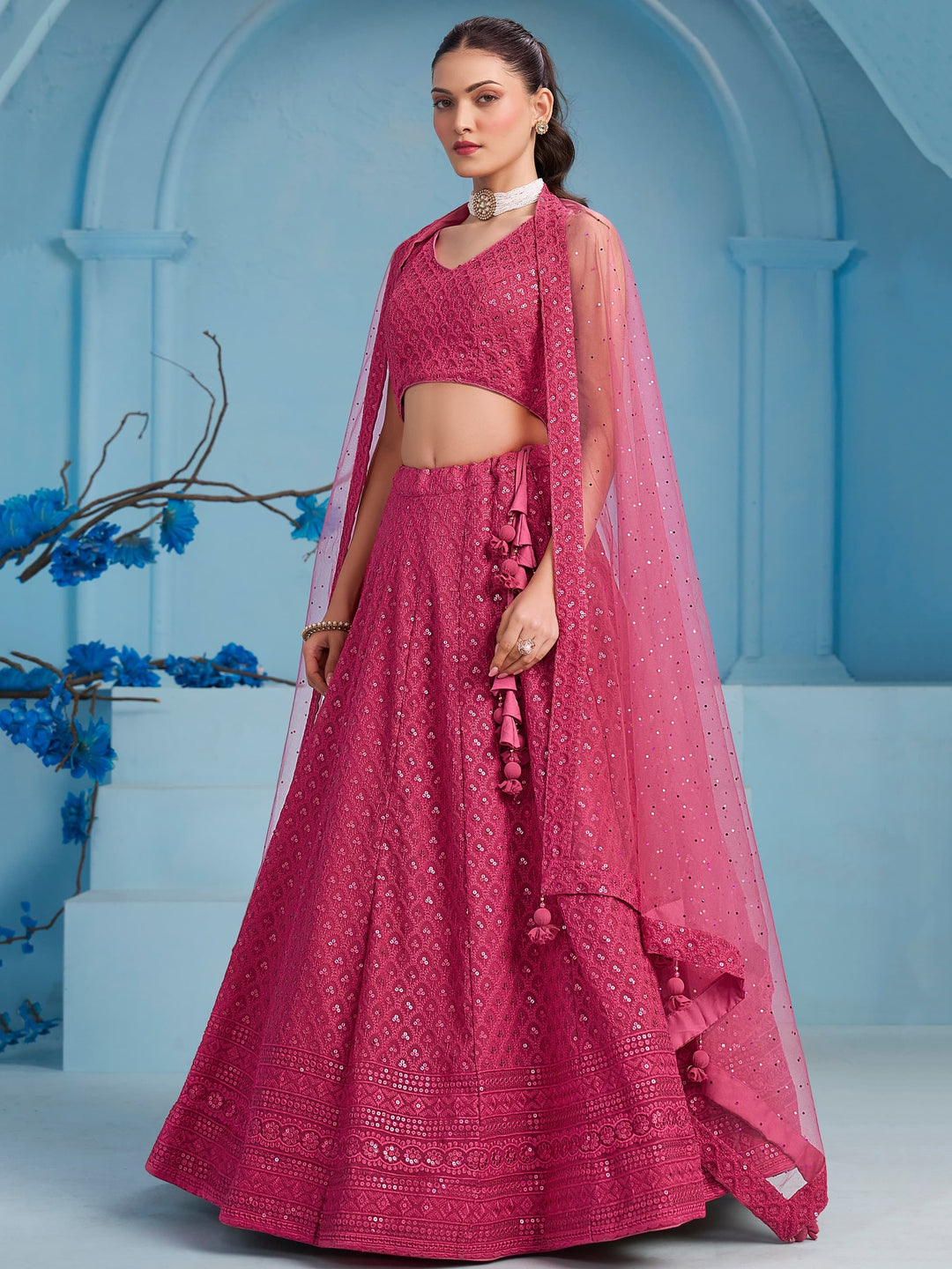 Ishq-e-Aangan Georgette Lehenga