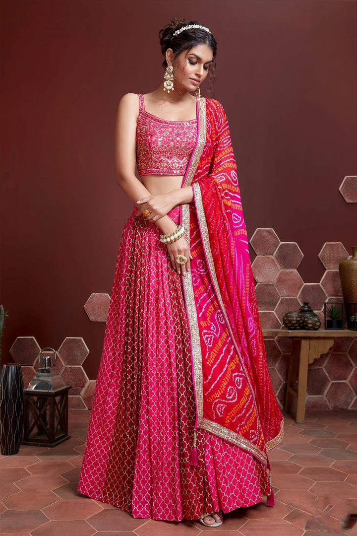 Rajkumari Radiance Chinnon Silk Lehenga