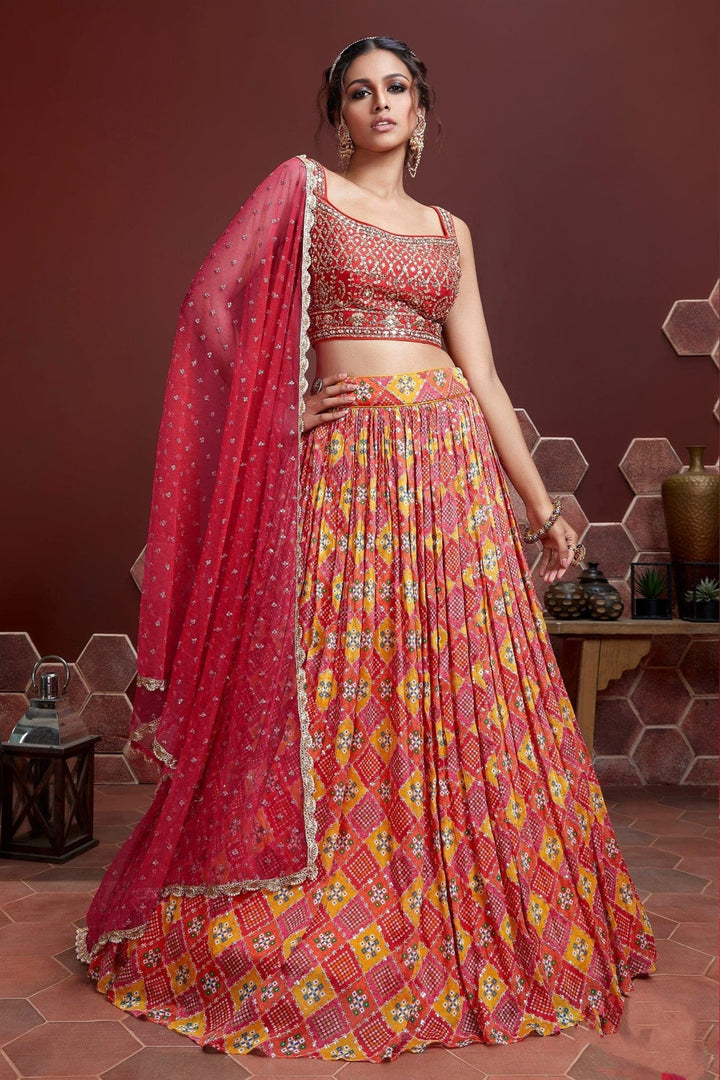 Rajkumari Radiance Chinnon Silk Lehenga