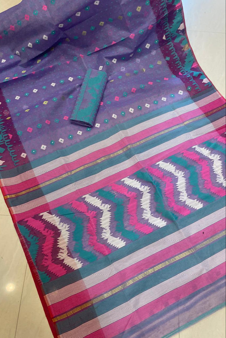 MishtiRong Bangladeshi Style Dhakai Jamdani Saree
