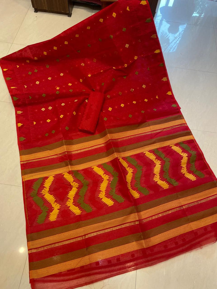 MishtiRong Bangladeshi Style Dhakai Jamdani Saree