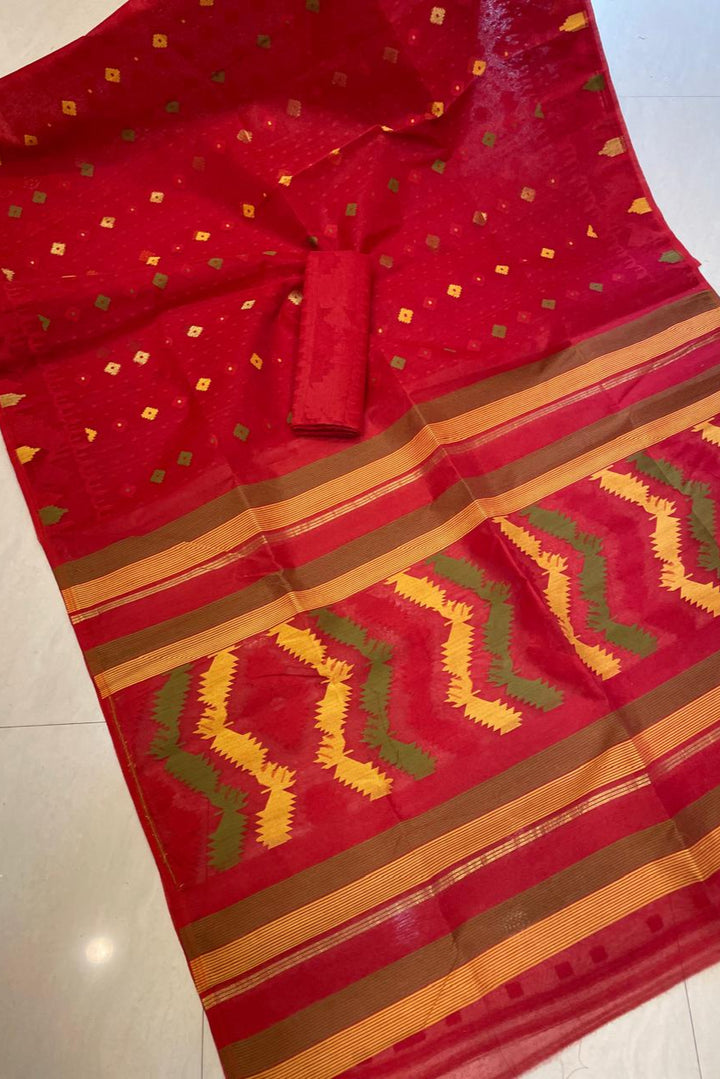 MishtiRong Bangladeshi Style Dhakai Jamdani Saree
