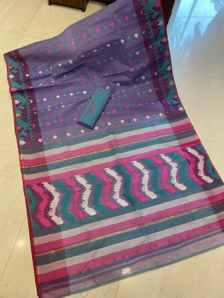 MishtiRong Bangladeshi Style Dhakai Jamdani Saree