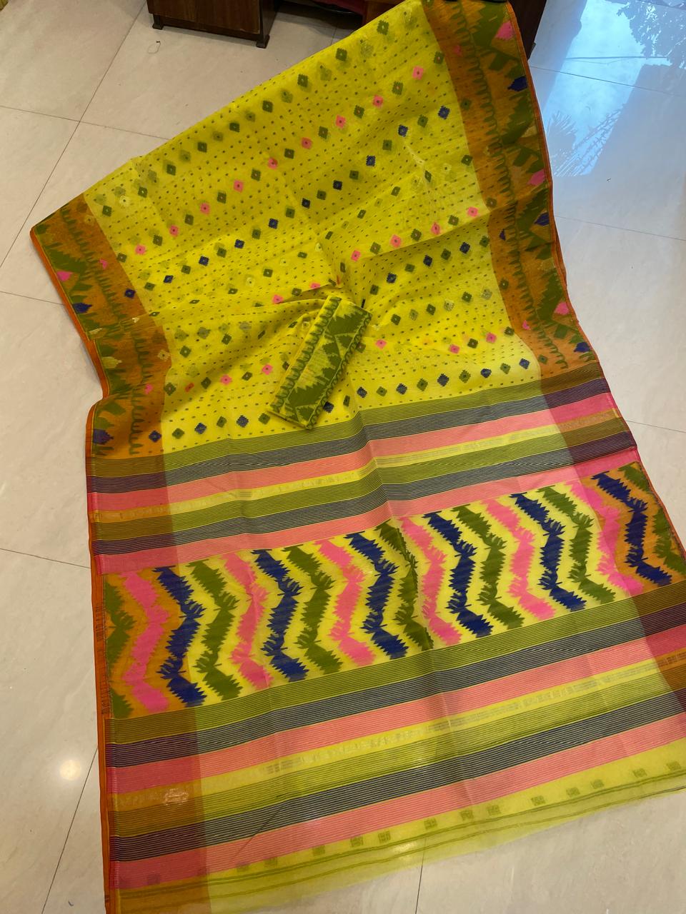 MishtiRong Bangladeshi Style Dhakai Jamdani Saree
