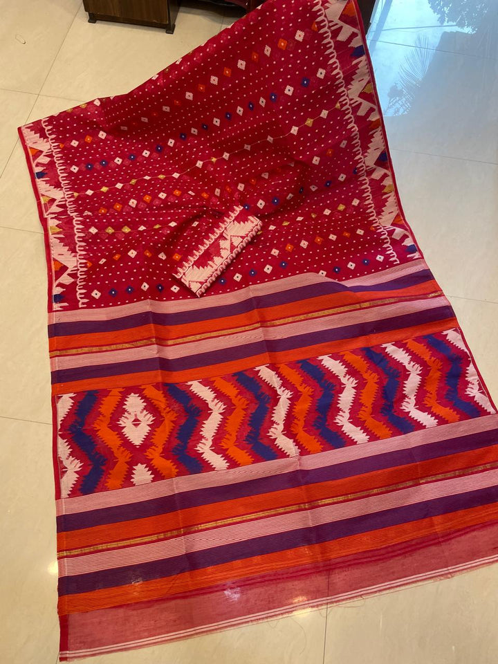 MishtiRong Bangladeshi Style Dhakai Jamdani Saree