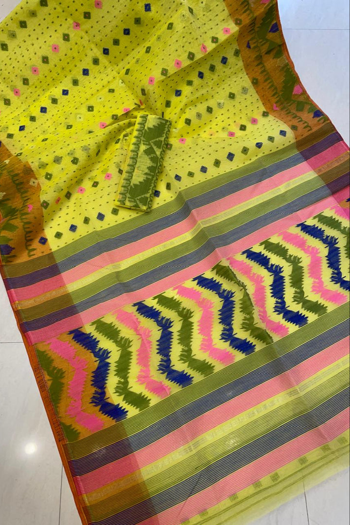 MishtiRong Bangladeshi Style Dhakai Jamdani Saree