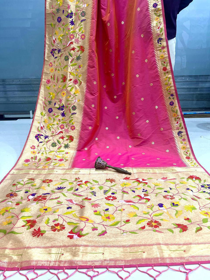 Palette Princess Kanchivaram Paithani Silk Saree