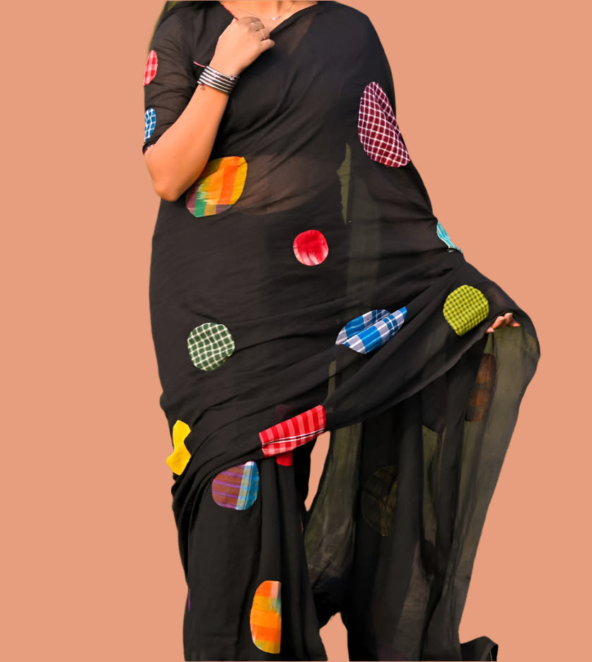 Gamcha Design Bengal Cotton Saree