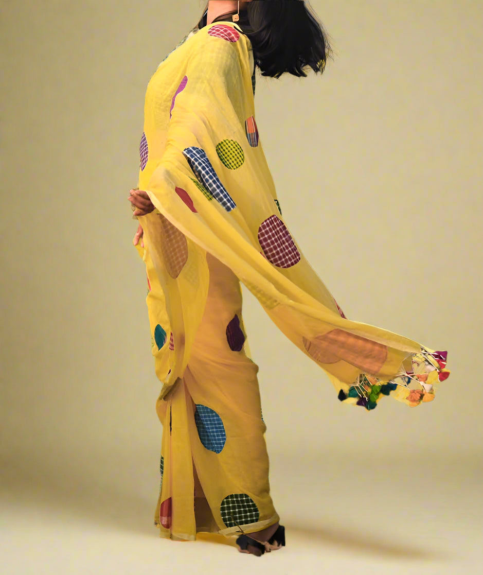 Gamcha Design Bengal Cotton Saree