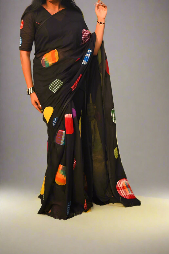 Gamcha Design Bengal Cotton Saree