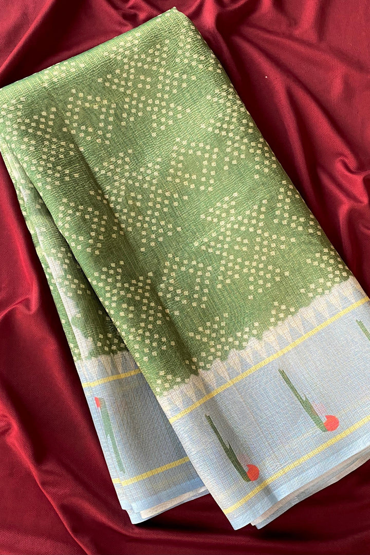 Gleam Of Manjari Kota Doriya Silk Saree