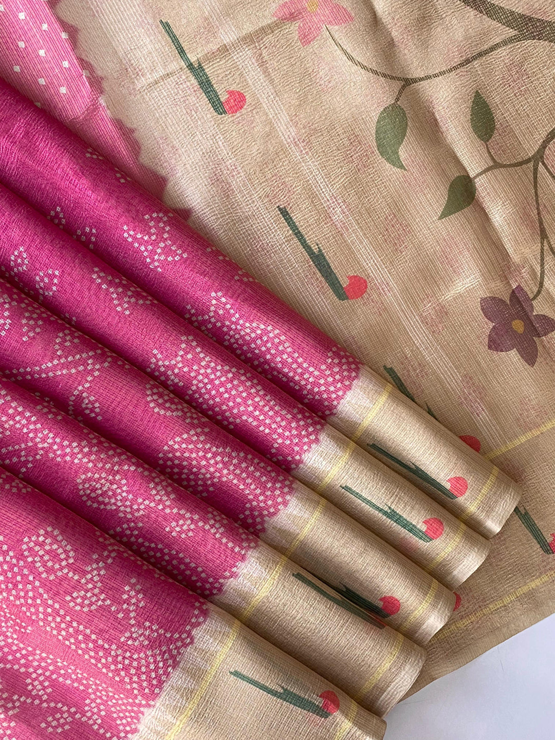 Gleam Of Manjari Kota Doriya Silk Saree
