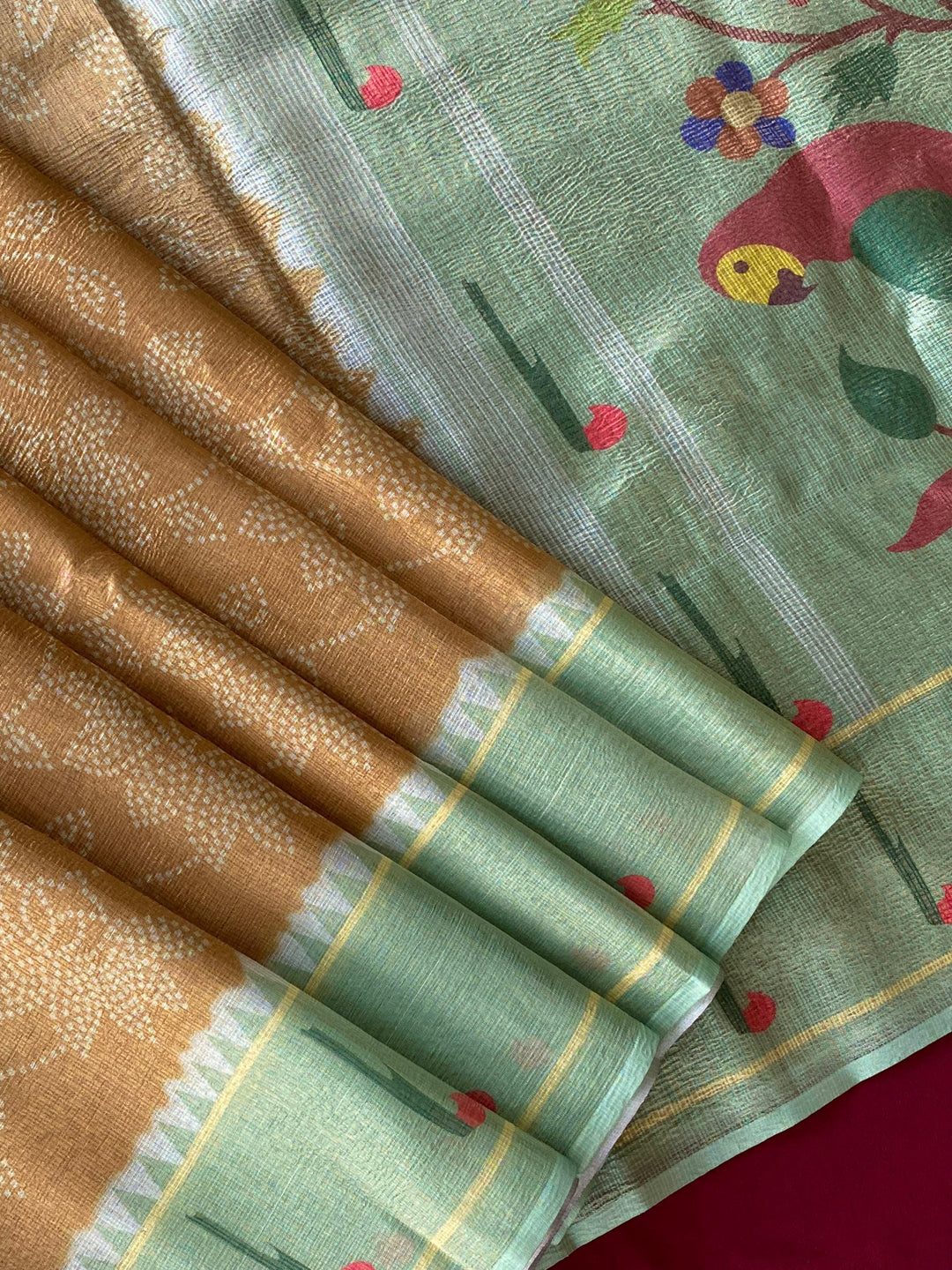 Gleam Of Manjari Kota Doriya Silk Saree