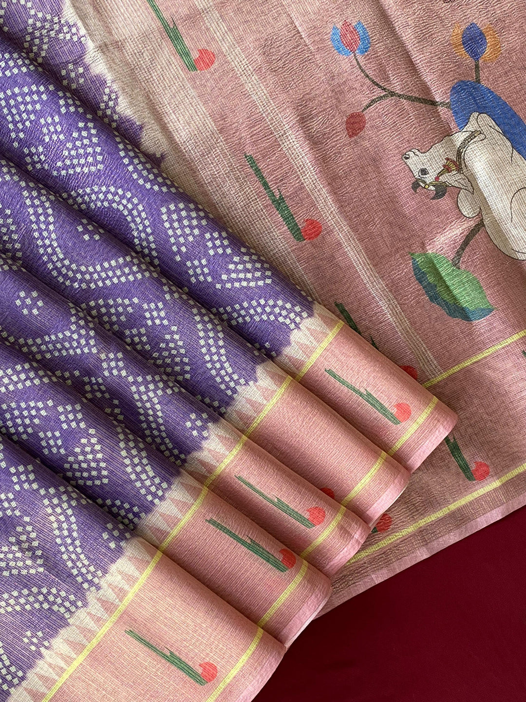 Gleam Of Manjari Kota Doriya Silk Saree
