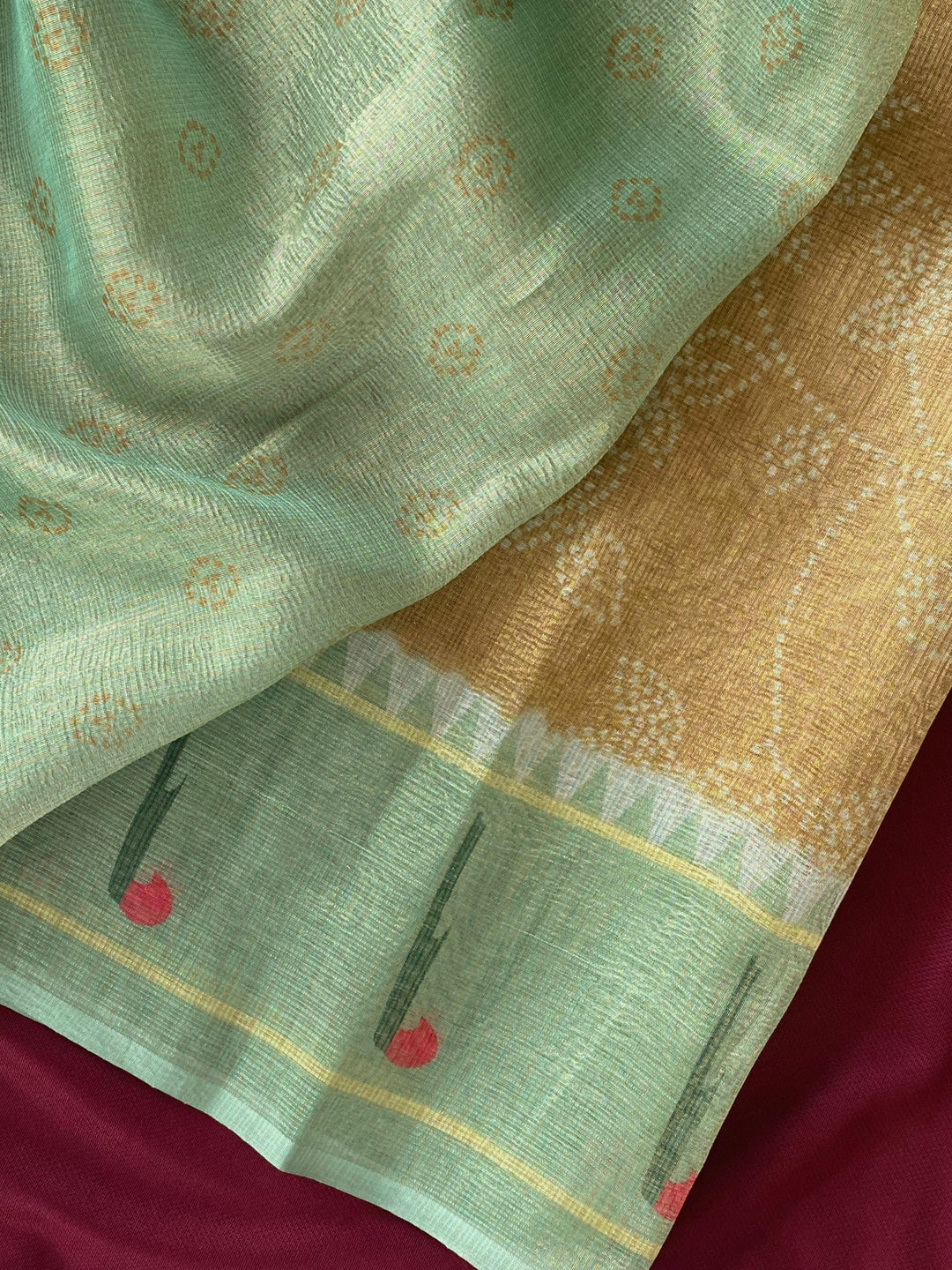 Gleam Of Manjari Kota Doriya Silk Saree