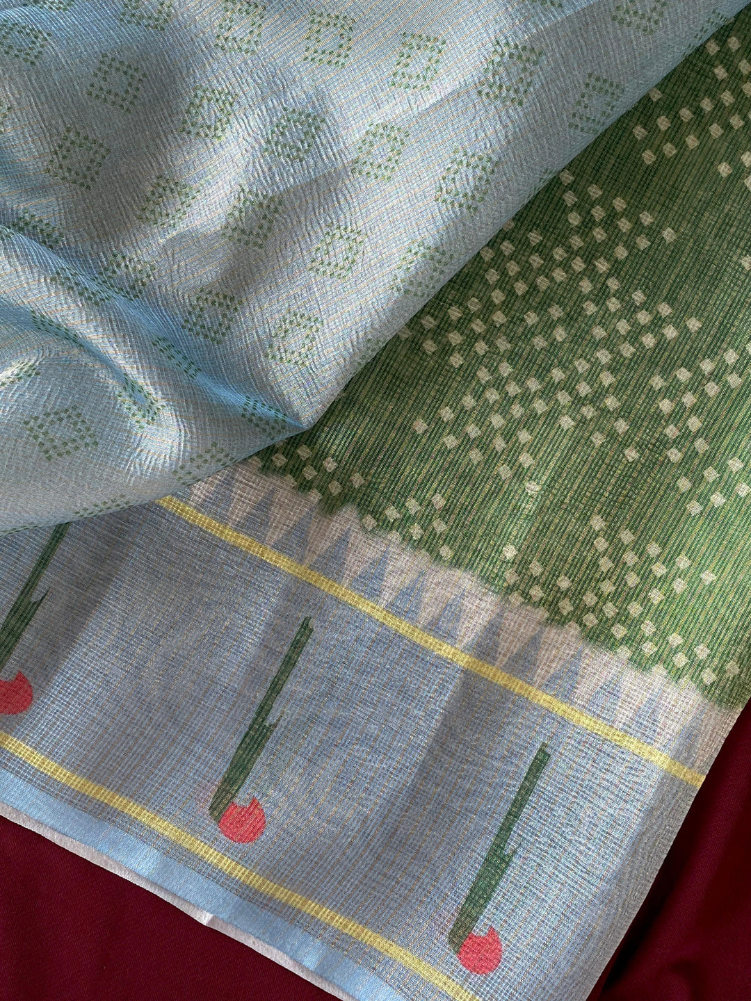 Gleam Of Manjari Kota Doriya Silk Saree