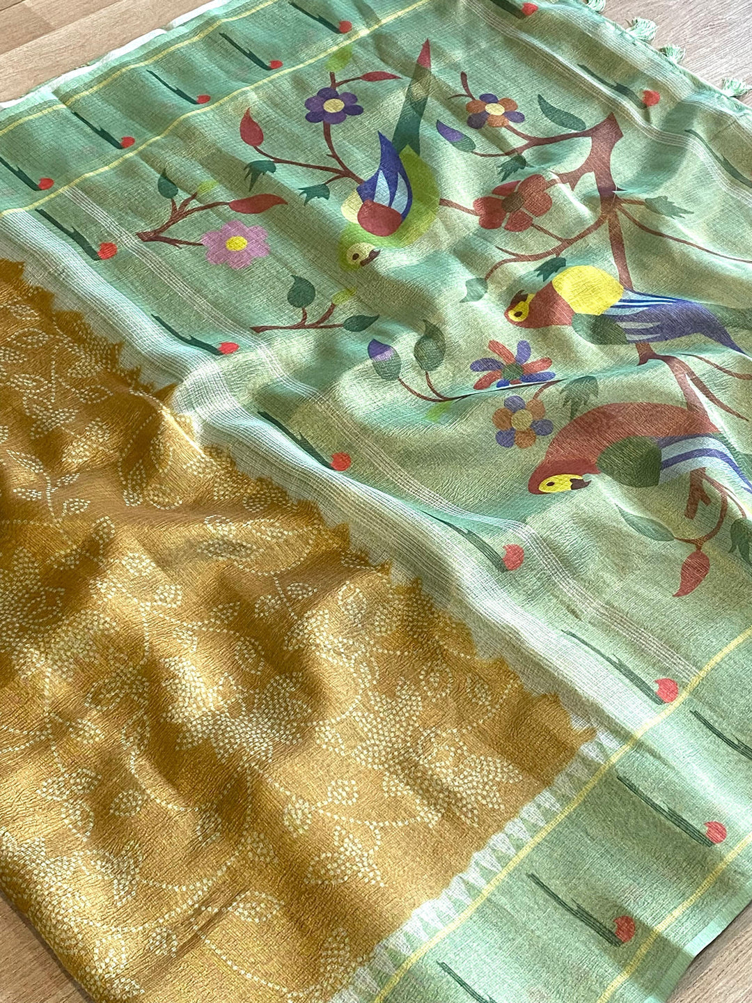 Gleam Of Manjari Kota Doriya Silk Saree