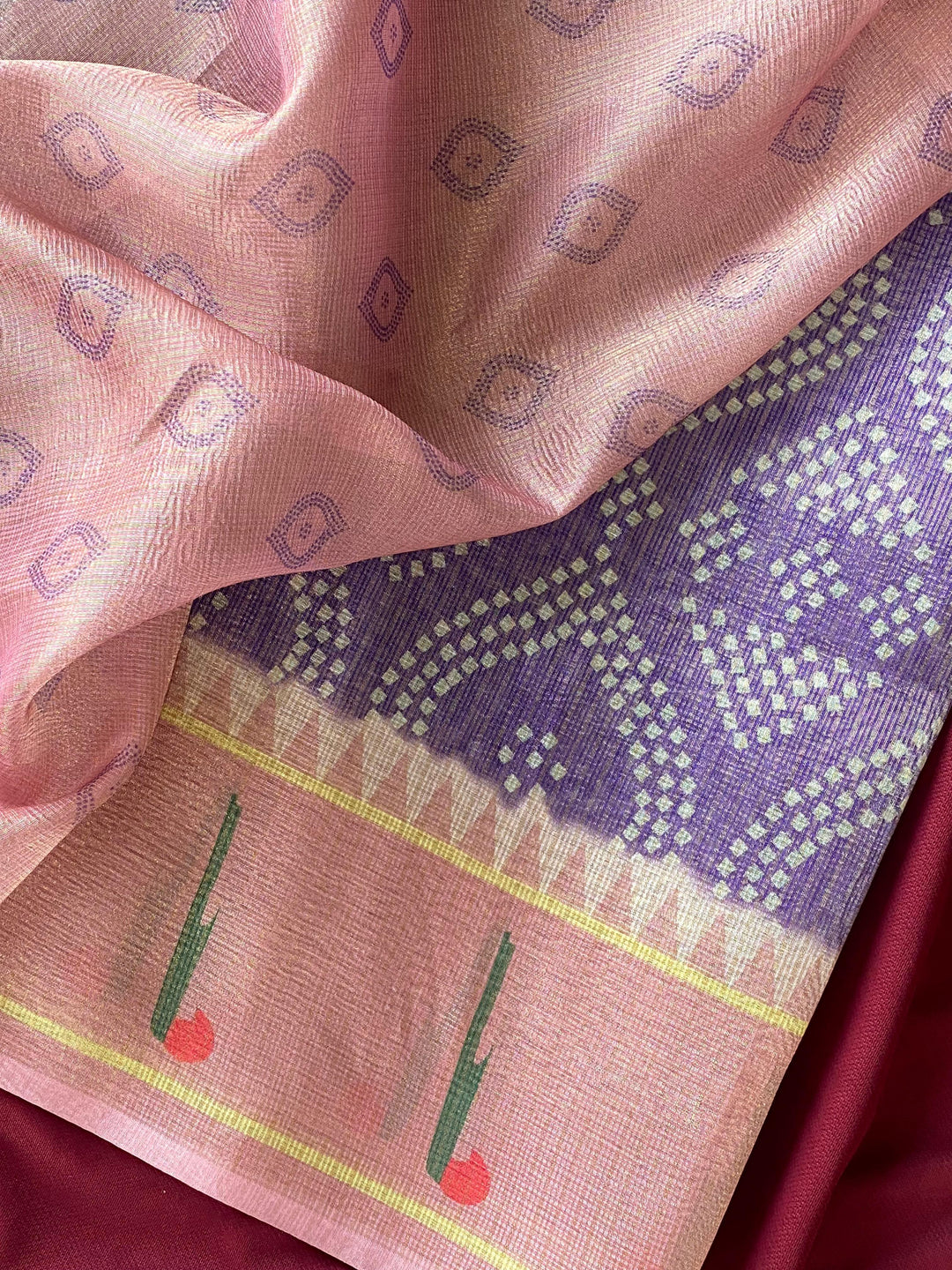 Gleam Of Manjari Kota Doriya Silk Saree