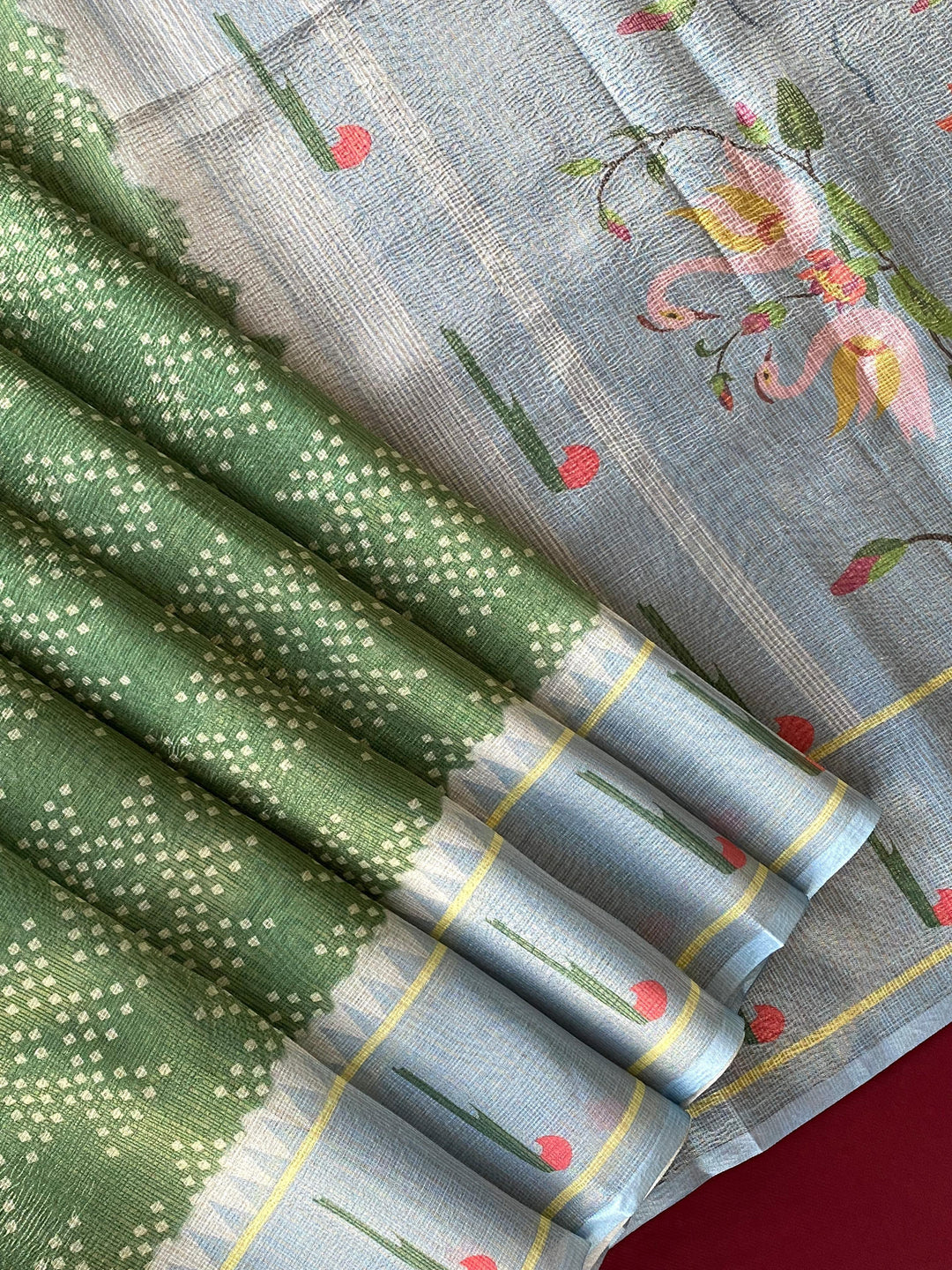 Gleam Of Manjari Kota Doriya Silk Saree