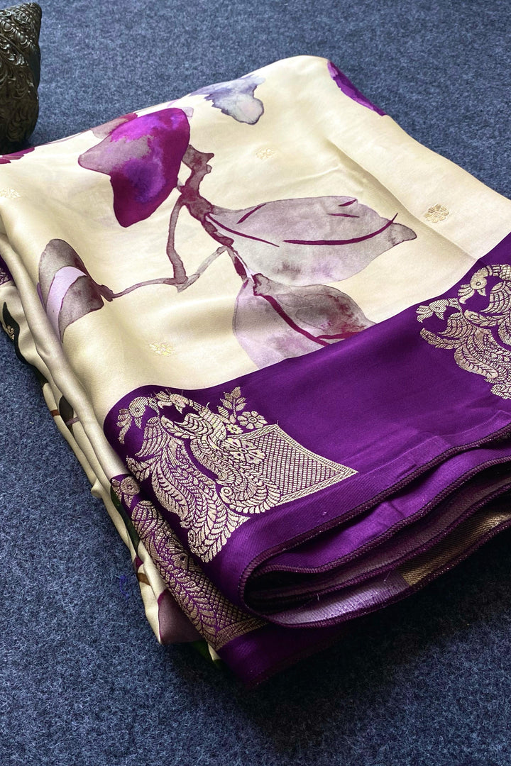 Amethyst Drape Satin Silk [Fancy] Saree