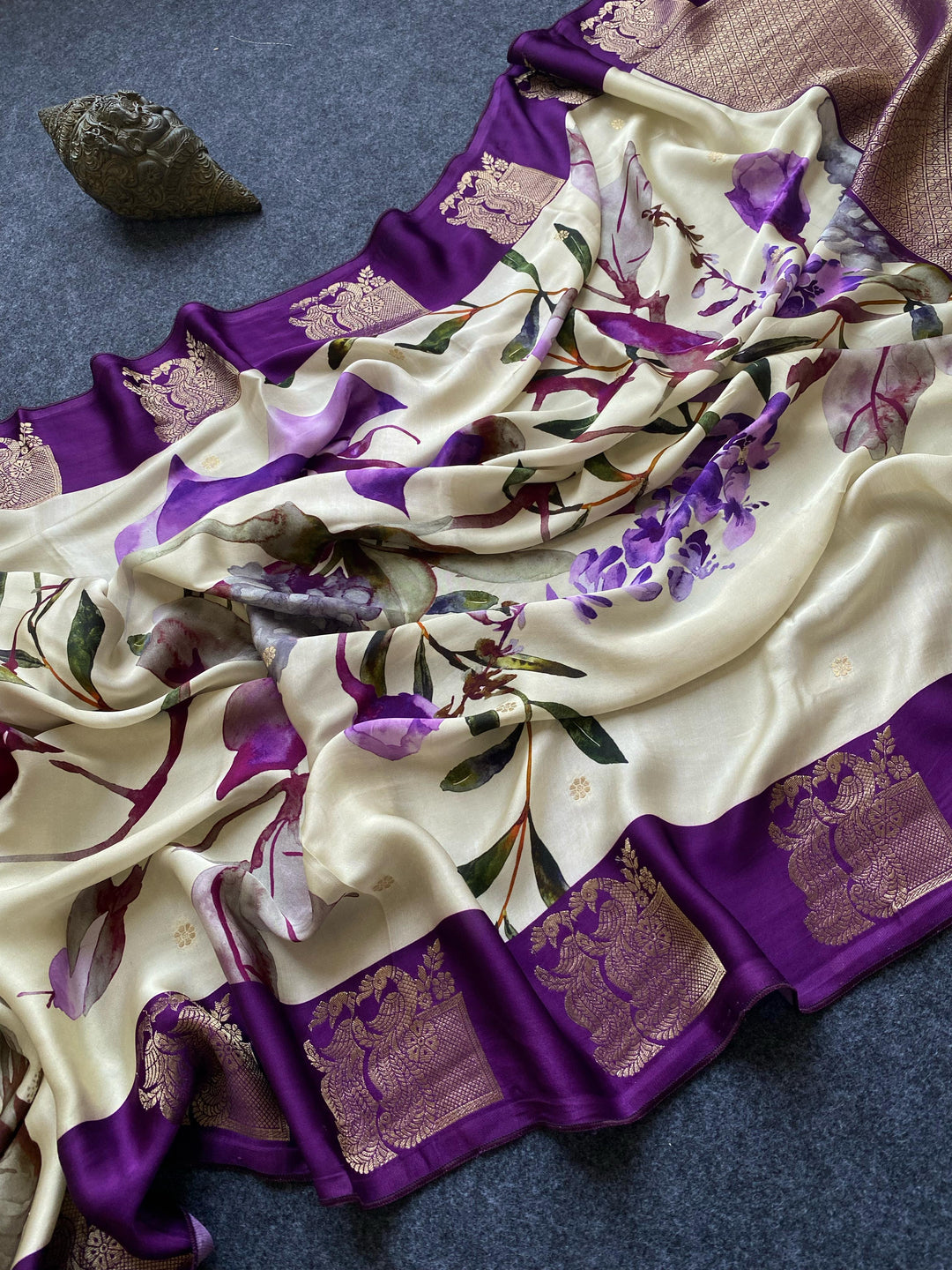 Amethyst Drape Satin Silk [Fancy] Saree