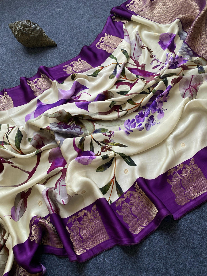 Amethyst Drape Satin Silk [Fancy] Saree
