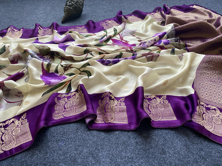 Amethyst Drape Satin Silk [Fancy] Saree