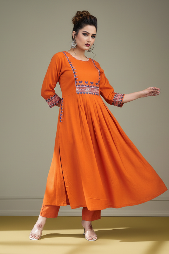 Rangon Ki Baat Cotton Kurti Set