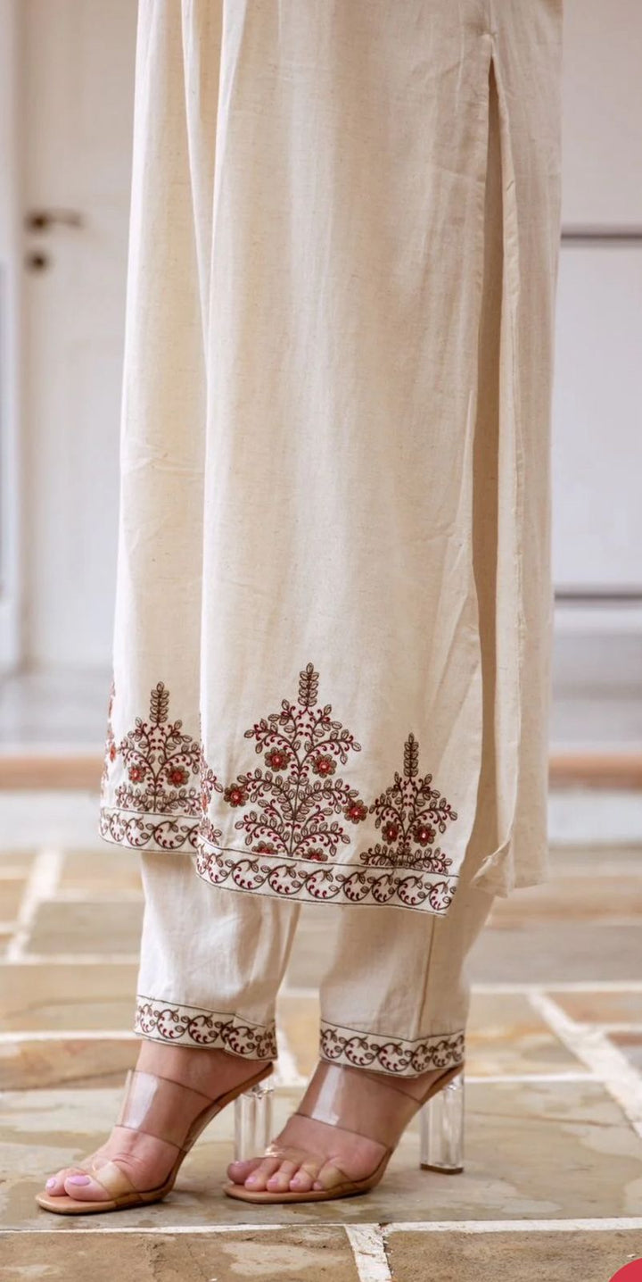 DrapeLine Cotton Kurti Set