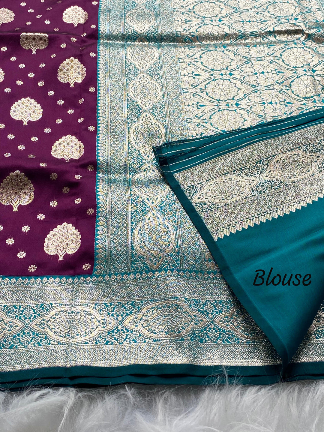 Restyle With Banarasi Mushru Satin Silk Saree