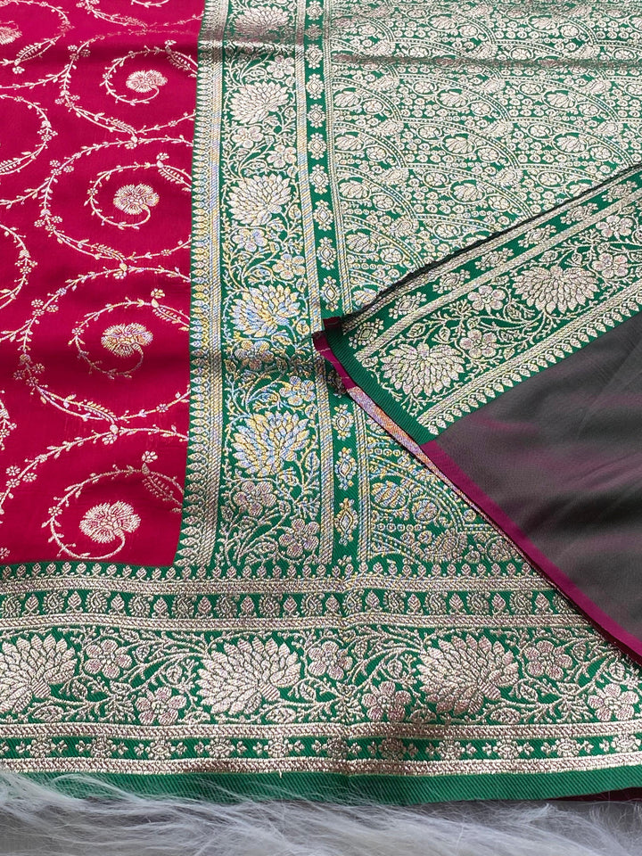 Restyle With Banarasi Mushru Satin Silk Saree