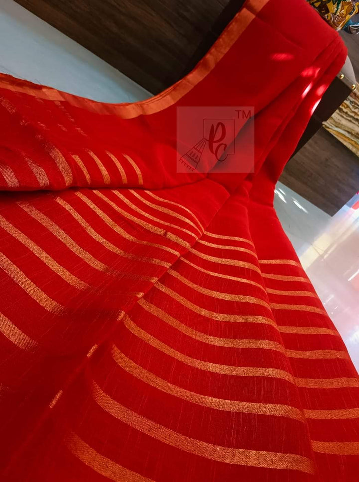 Golpo Ghor Bengal Linen Saree